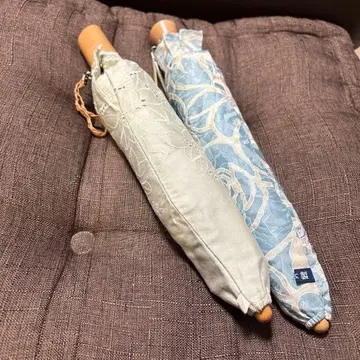 꽃무늬 접이식 양산 2개 세트 일본제