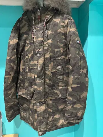 타미힐피거 진스 다운 자켓