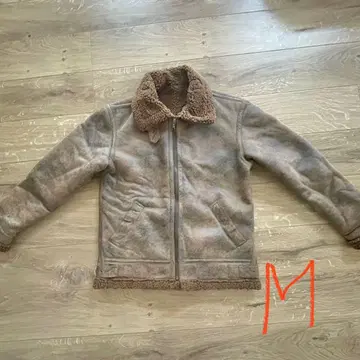 [새상품급] GU 플라이트 자켓 무스탕 자켓 브라운 M