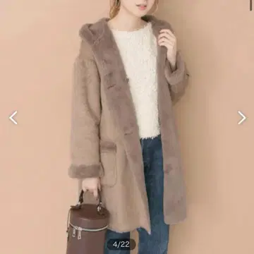 어반 리서치 무스탕 코트 후드 부착