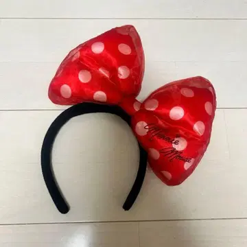 미니 마우스 도트 리본 헤어 머리띠