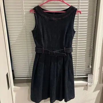 to b agnesb 에네스베 슬리브리스 데님 원피스