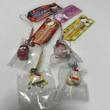 지역 한정 키티 오이타 나가사키 한정판 스트랩 4개 세트