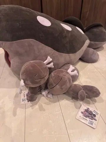 포켓몬 같이 하품 힐링 두오 봉제 인형 우파 세트