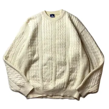 [ 80s ] France제 TRICOMER 피셔맨 니트 내추럴