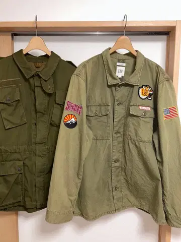 [ 레어, 00s, 세트 판매 ] 밀리터리 자켓