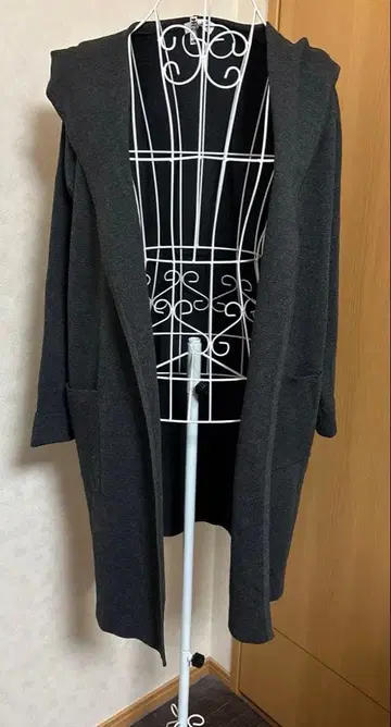 애니팜 니트 코트 그레이