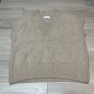 rosy monster 네이비 네이비 니트 베스트 화이트 모 100%