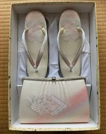 실버 핑크 조리 와 백 세트