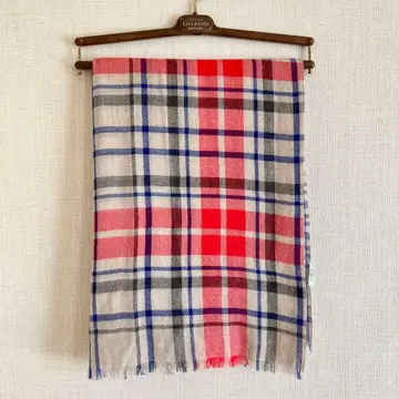 LIVERANO&LIVERANO 체크 무늬 캐시미어 스톨