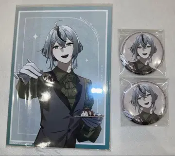 오발렉 with sweets 비즈로그 캔뱃지 브로마이드 모리