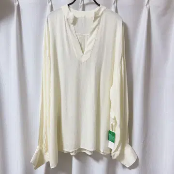 셀렉트 모카 바이슨 키넥 볼륨 슬리브 오버 블라우스 새상품