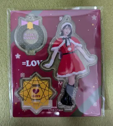 사사키 마이카 이코LOVE 아크릴 스탠드 키링 산타 의상