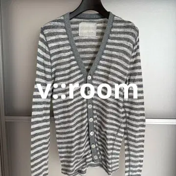 V:room 그레이/화이트 스트라이프 가디건