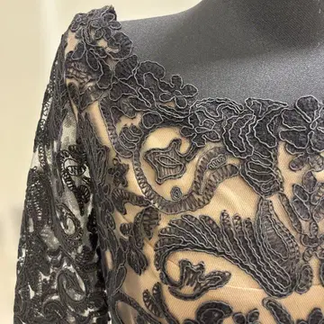 타다시 조지 원피스 8 사이즈 블랙 레이스