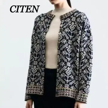 CITEN 시텐 니트 자카드 가디건 아우터 겉옷 가을/겨울