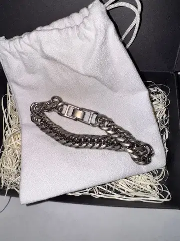 퍼블릭 도쿄 실버 체인 팔찌