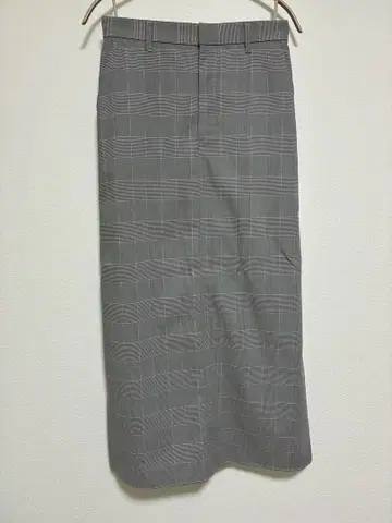 새상품 Spick & Span 타탄 체크 I라인 스커트