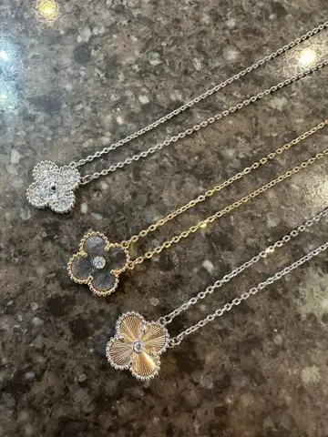 클로버 목걸이 3세트