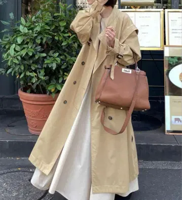 CLANE 2WAY SQUARE SLEEVE TRENCH COAT