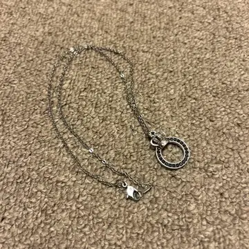 DUB Collection 크라운 반지 목걸이 296-1 블랙 CZ