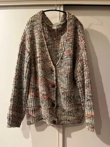 ESTNATION 멀티 컬러 벌키 가디건