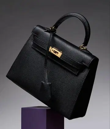 [ 천연 가죽 2way 백 ] 블랙 작은 백