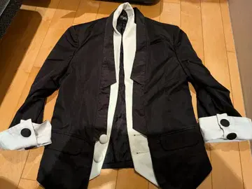 호스트 V계 광택 레이어드 테일러드 자켓 7부 소매 S