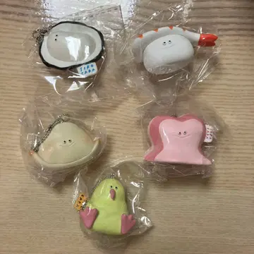 SIROCARA 시로카라 볼 체인 마스코트 5종 세트