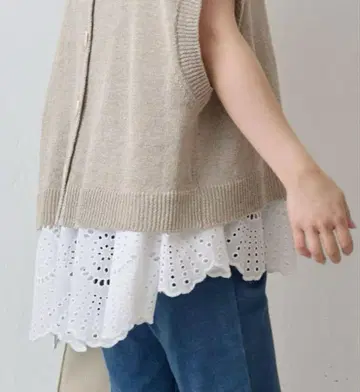 비어즐리 레이스 판초 블라우스 새상품