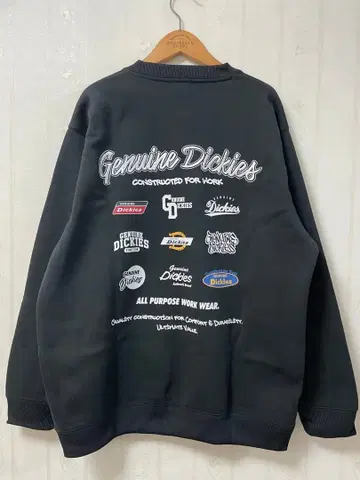 Dickies 로고 프린트 맨투맨 블랙 XL
