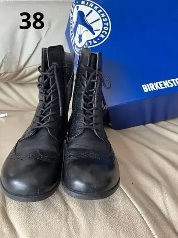 버켄스탁 라라미 하이 38 블랙 레이스업