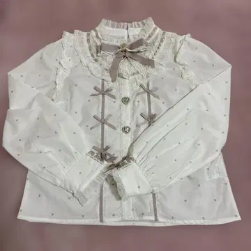 LIZLISA 오리지널 하트 도트 블라우스