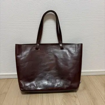 genien 다크 브라운 토트백