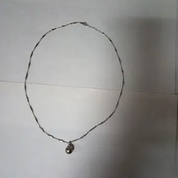 실버 925 펄 목걸이