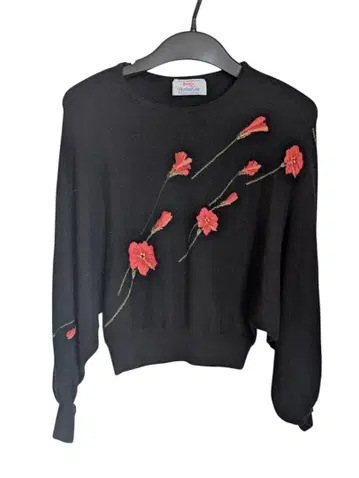 BALLANTYNE 캐시미어 스웨터 핸드메이드 자수