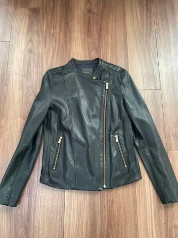 Noble 노카라 가죽 자켓 양가죽 38M 블랙