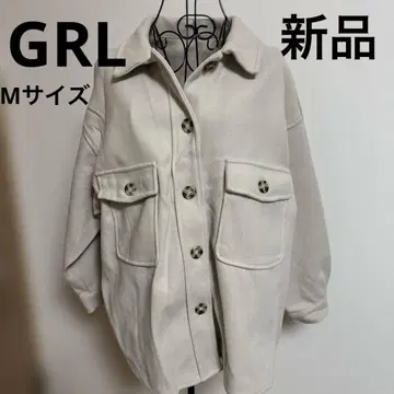 GRL 택 포함 새상품 크림색 캐주얼 자켓 M 사이즈