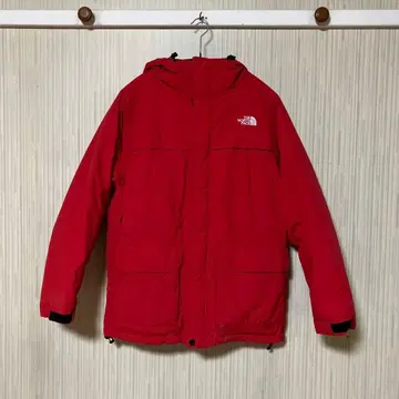 The North Face 레드 다운 자켓