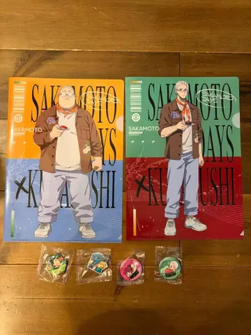 SAKAMOTO DAYS 클리어 파일 캔뱃지 러버 참 마그넷