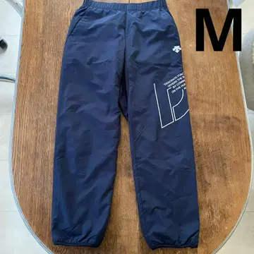 데상트 나일론 팬츠 네이비 겨울용 M 저리 트레이닝 팬츠 방한 팬츠