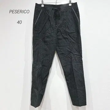 페제리코 슬랙스 스트라이프 테이퍼드 캐주얼 롱팬츠 가을