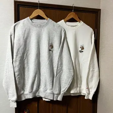 sauvenir 맨투맨 2장 세트 강아지/애니멀/사우나/원포인트