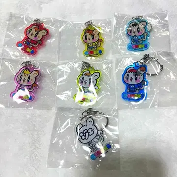 제이 고양이 다이컷 아크릴 키링 7종 컴프 세트