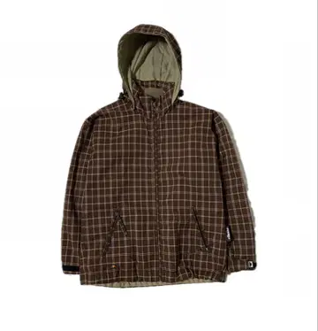 00s release 체크 무늬 마운틴 후드티 의류