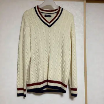SHIPS 아이보리 케이블 짜임 니트 M