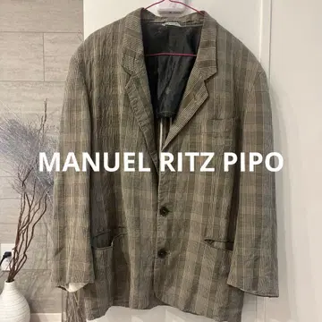 MANUEL RITZ PIPO 체크 무늬 테일러드 자켓 아우터
