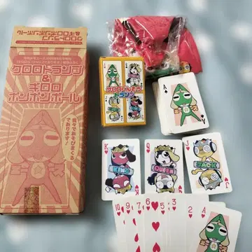 개구리 중사 케로로 케로로 카드놀이 & 기로로 폼폼 공 부록