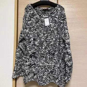 니트 스웨터 상의 스콧 클럽