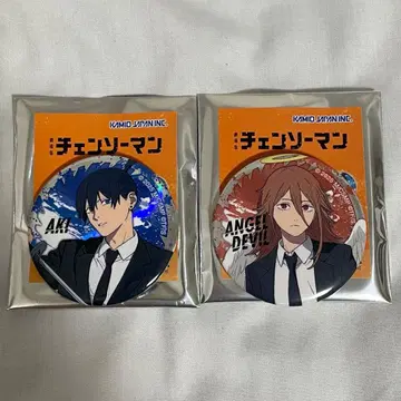 체인소 맨 트레이딩 메탈릭 캔뱃지 하야카와 아키 천사의 악마 캔뱃지